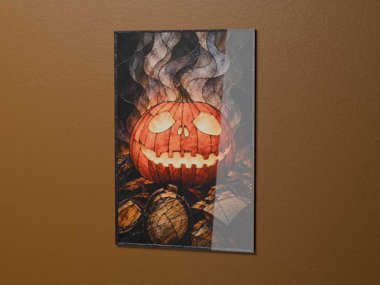 Smiling Jack - Jack O Lantern Halloween Magnetic Wall Art Panel - Image 4