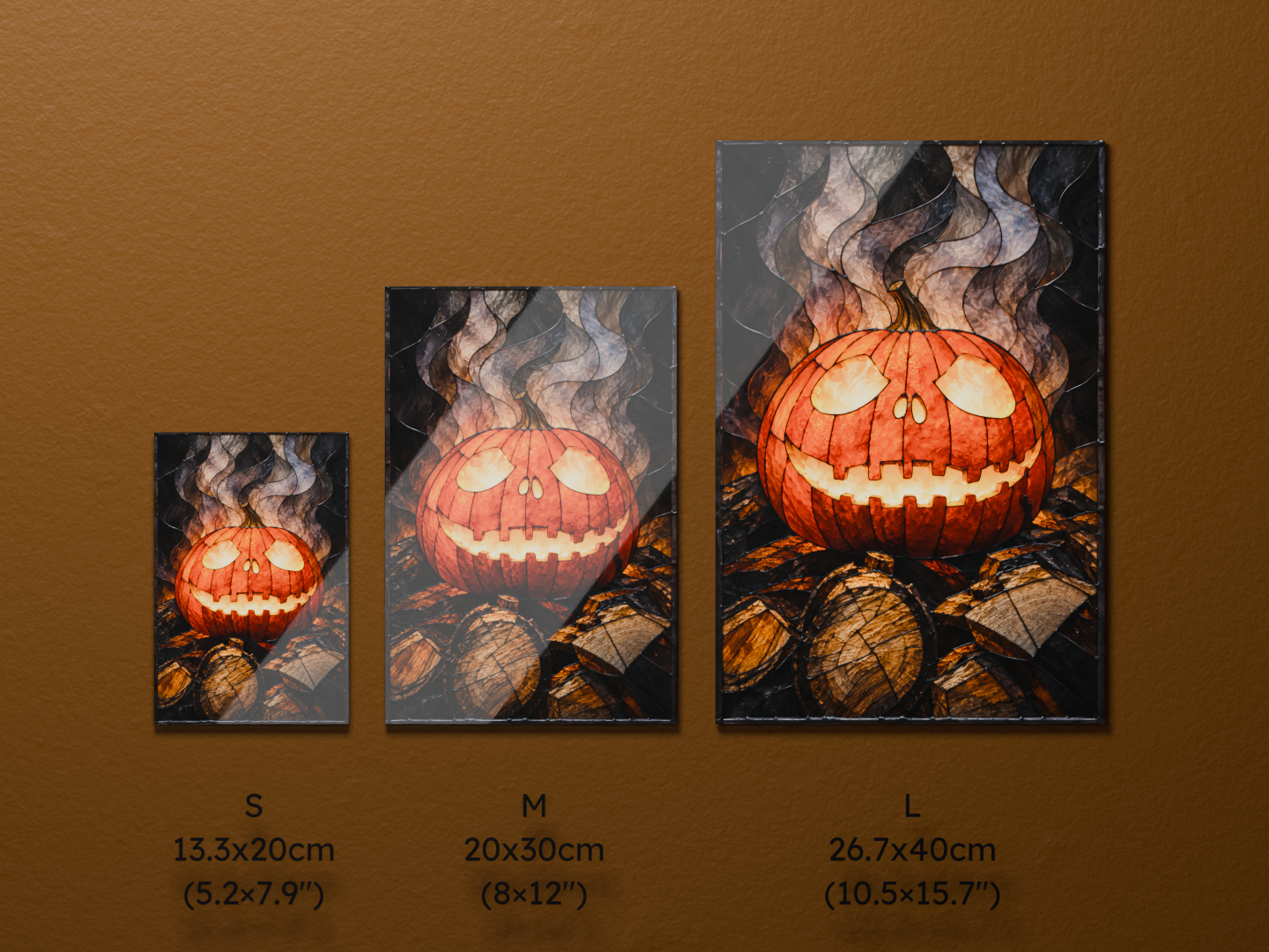 Smiling Jack - Jack O Lantern Halloween Magnetic Wall Art Panel - Image 6