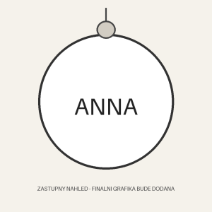 Personalizovaná vánoční ozdoba se jménem